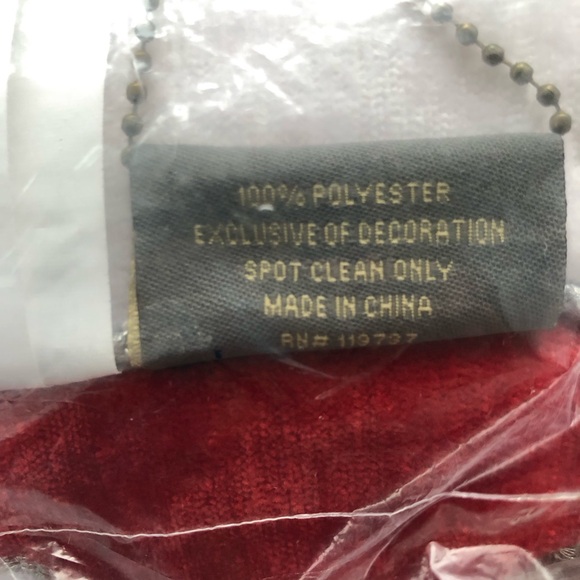 Festive Home Holiday snowflake Pillow - Red and White - Picture 8 of 9